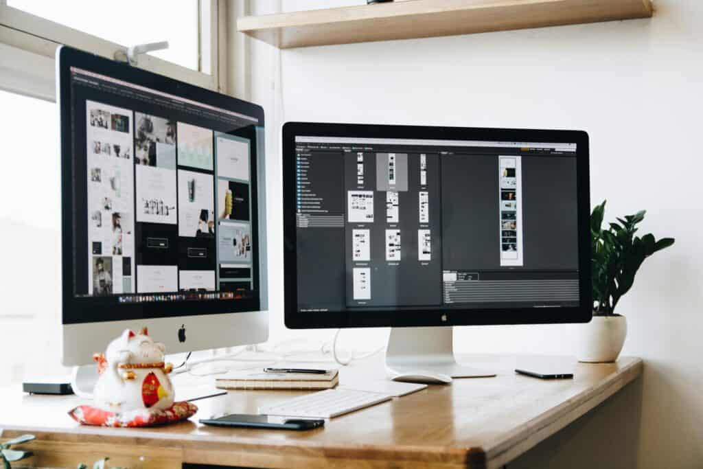 Example of seamless website design for branding